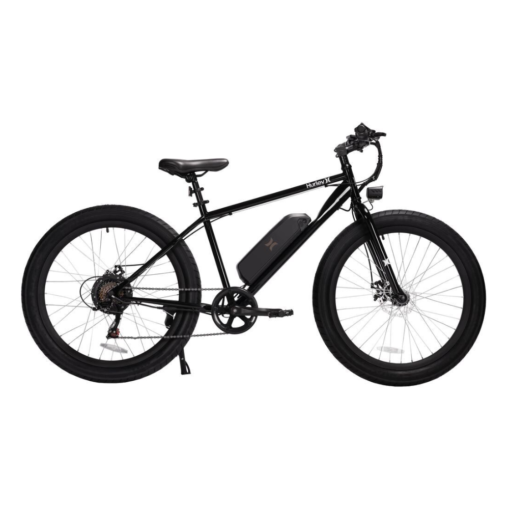Hurley Wahine 500W Electric Bike,26" Fat Tire,46.8V, 10.4Ah Lithium Battery,Max Speed 20MPH,Shimano 6-Speed , LCD display E-bike