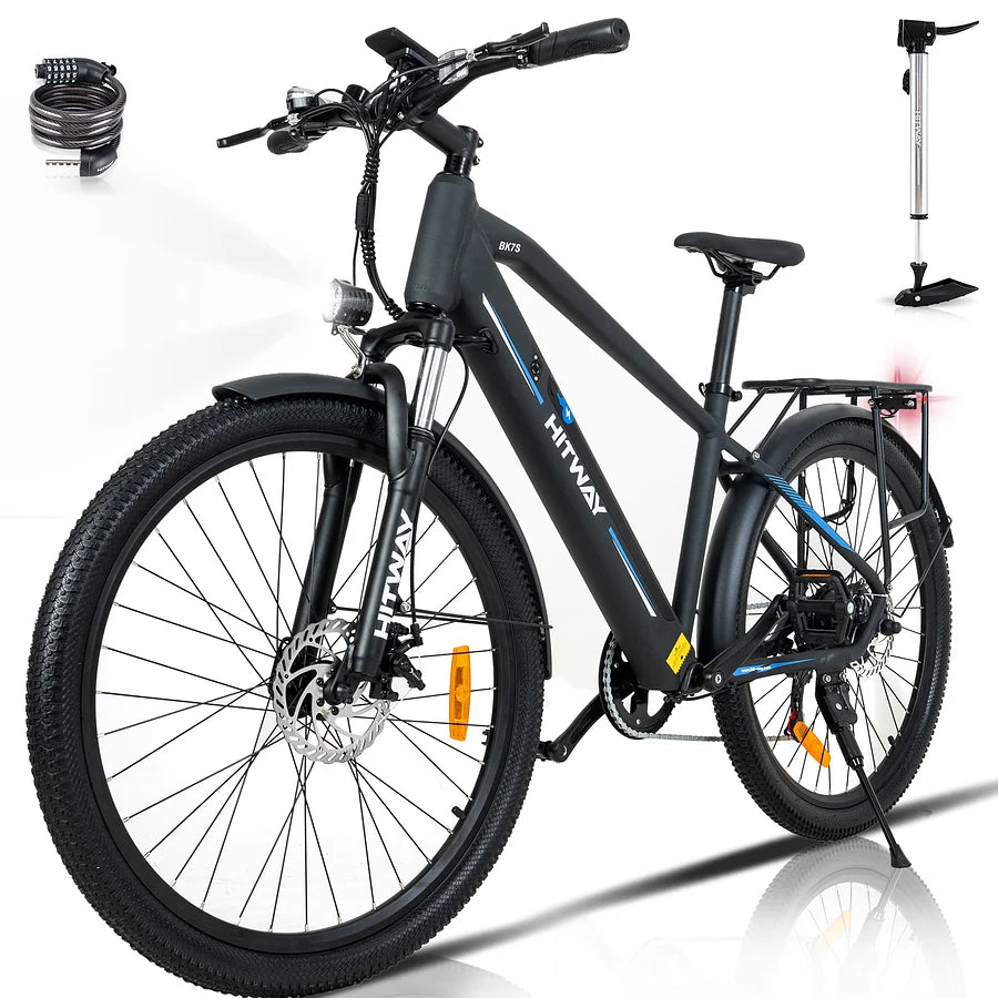 Bici elettrica HITWAY, batteria rimovibile 750W / 48V / 14Ah