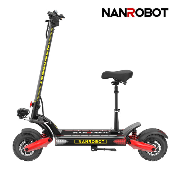 NANROBOT LS7 + scooter électrique 4800W moteur 11 « pneus pneumatiques jusqu’à 45 miles et 55MPH