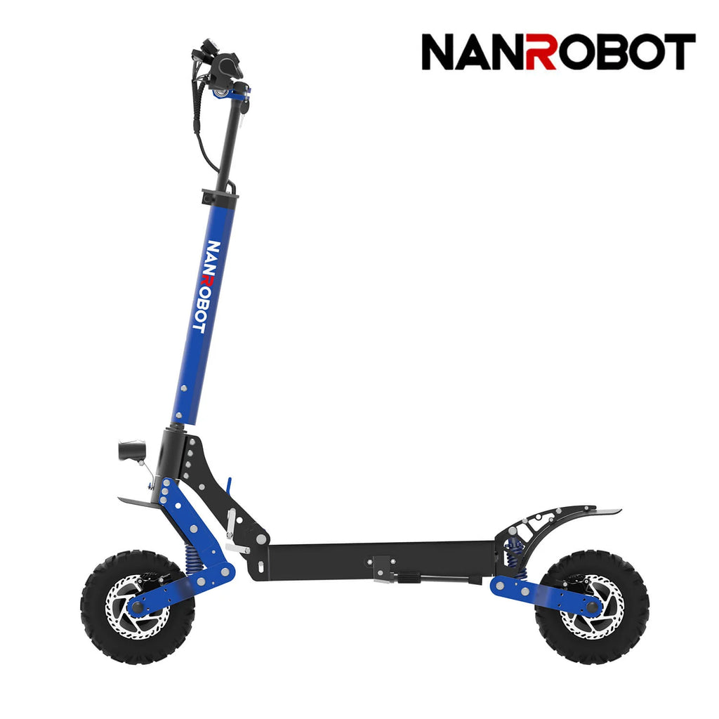 NANROBOT D4+3.0 Scooter eléctrico para adultos con amortiguadores dobles, hasta 40 millas 40 MPH